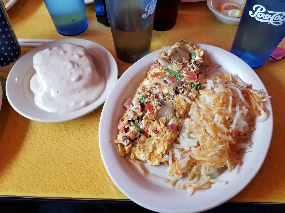 Meat and Veggie Omelette